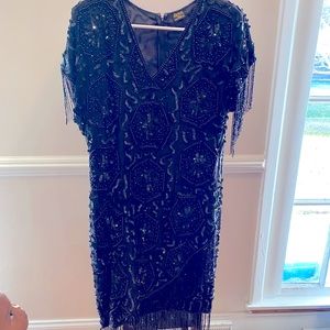 Vintage Silk Beaded Dress